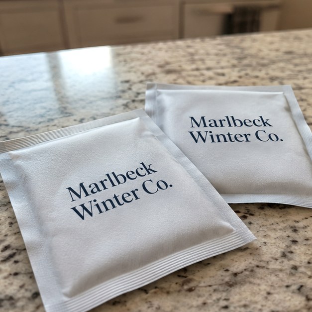 Custom hand warmers — customer photo