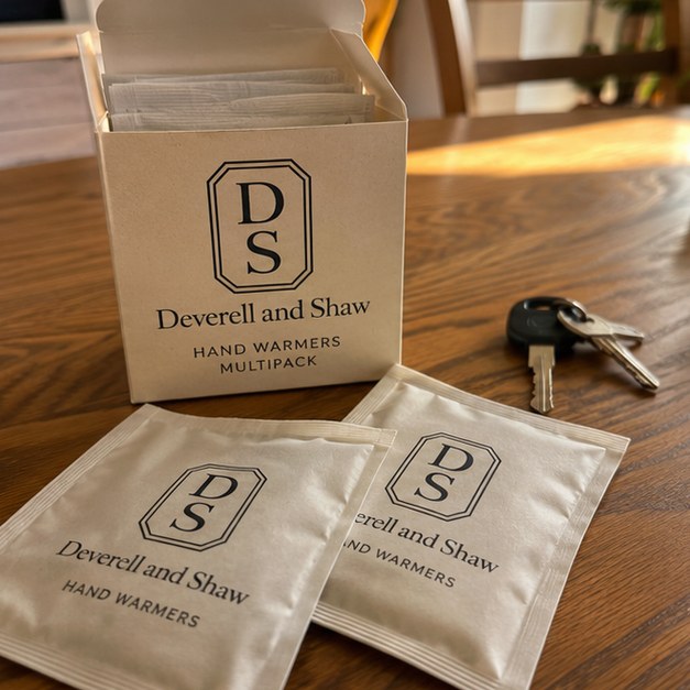 Personalized hand warmers — customer photo